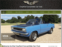 Tablet Screenshot of crayfordconvertibleclub.com
